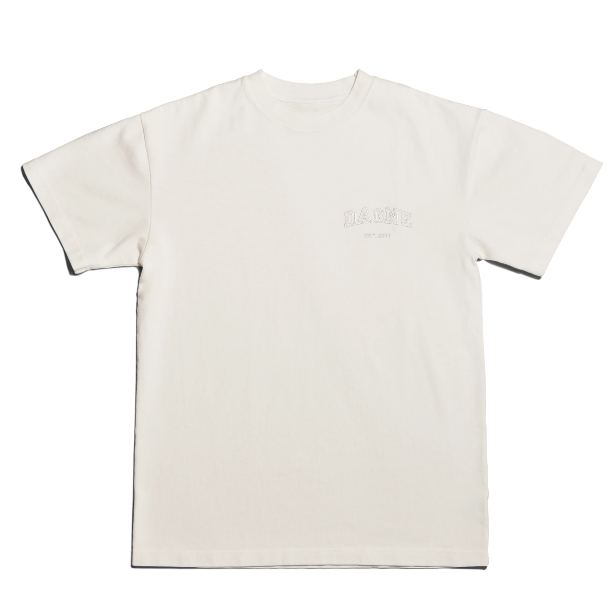 Varsity Logo T-shirt in Moonbeam, 2X