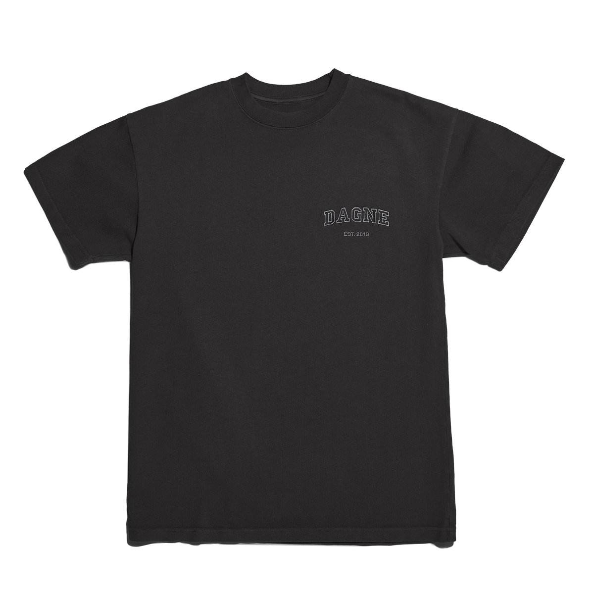 Varsity Logo T-shirt in Onyx, Medium